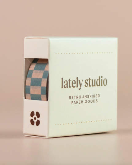 Blue Checkerboard Washi Tape