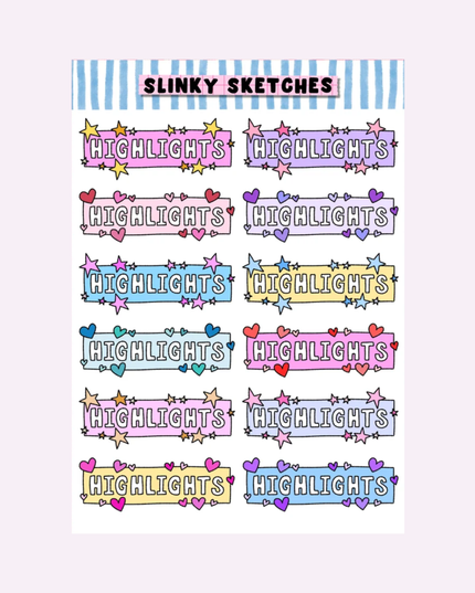 Highlights Sticker Sheet