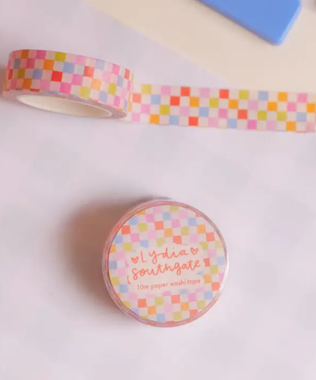 Sorbet Checkerboard Washi Tape