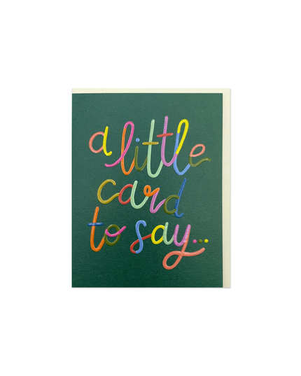 A Little Card to Say