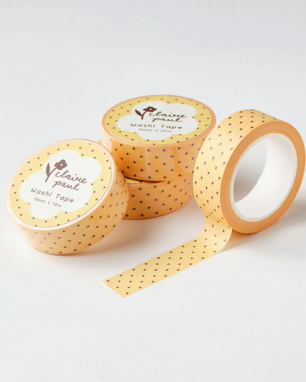 Yellow Polka Dot Washi Tape