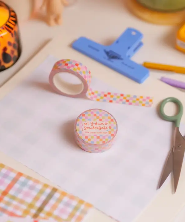 Sorbet Checkerboard Washi Tape