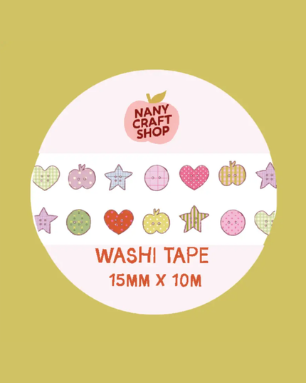 Doodle Buttons Washi Tape