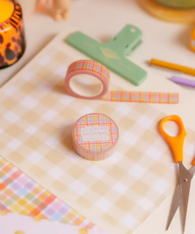 Sorbet Gingham Washi Tape