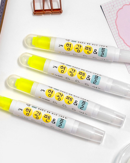 Dual Ended Highlight & Glue Stick
