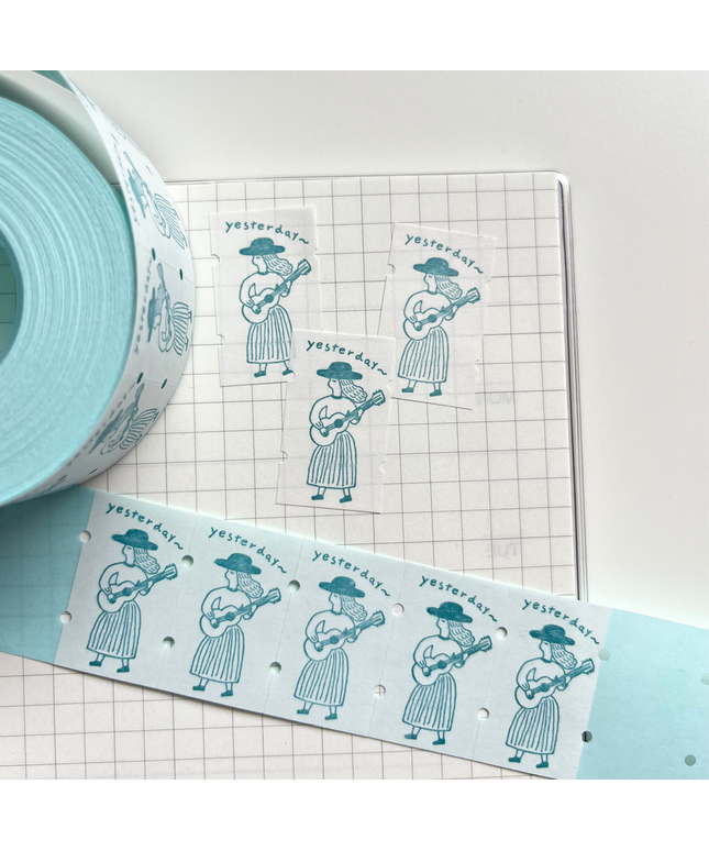 Musical Lady Sticker Labels