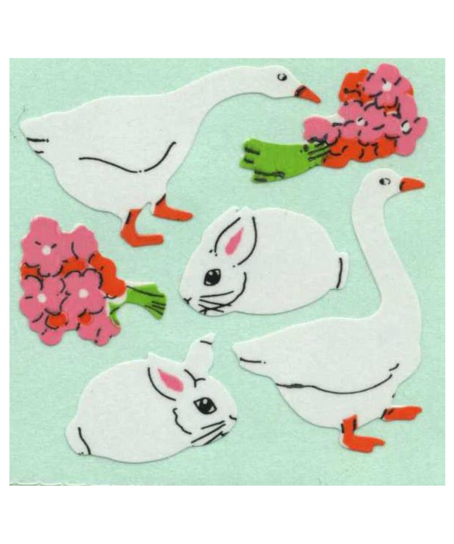 Geese & Bunny Stickers