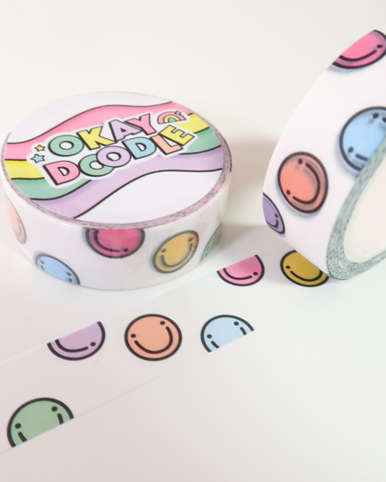 Colourful Faces Washi Tape