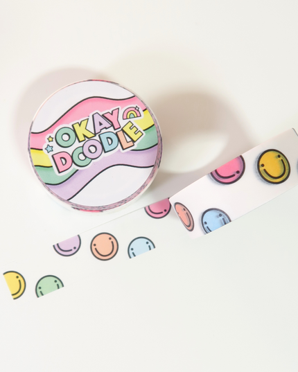 Colourful Faces Washi Tape