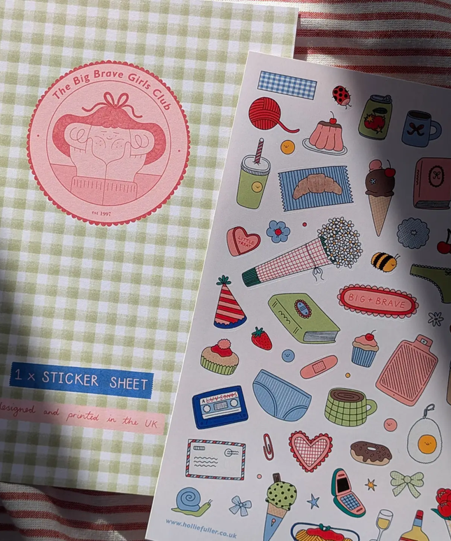 Brave Girl Sticker Sheet