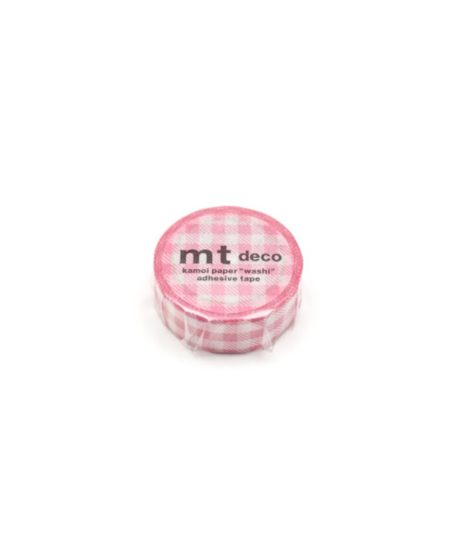 Pink Gingham MT Washi Tape