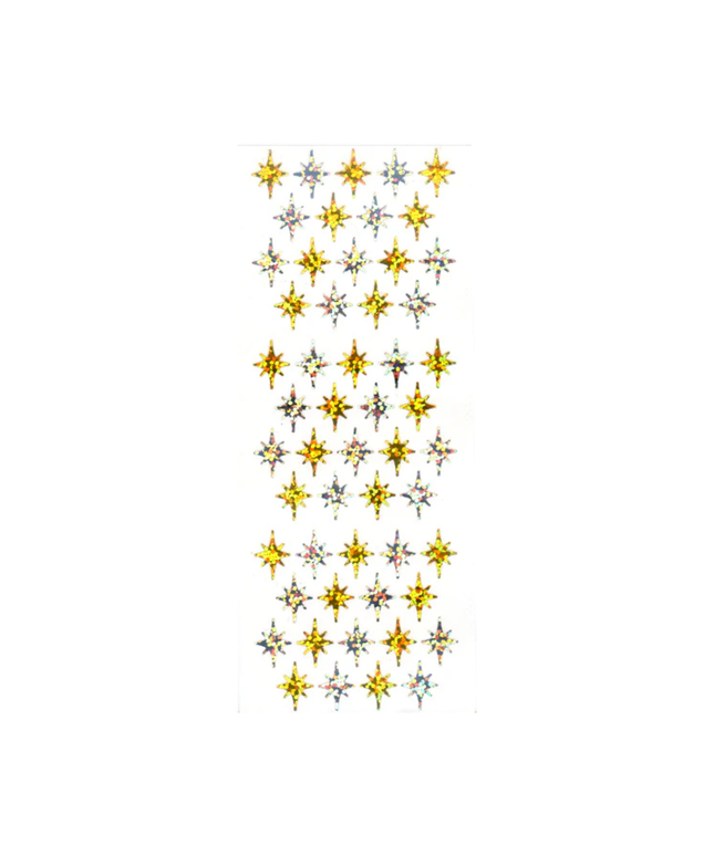 Gold & Silver Starbursts Sticker Sheet
