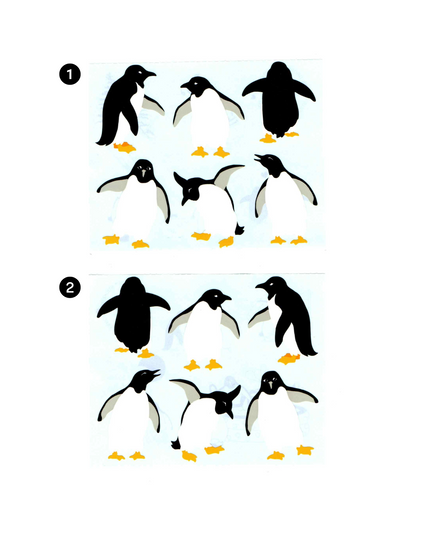 Cute Penguin Stickers (2 designs)
