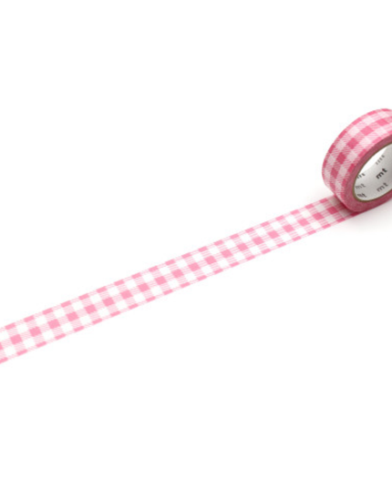 Pink Gingham MT Washi Tape