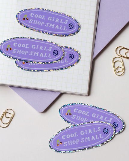 Cool Girls Shop Small Sticker