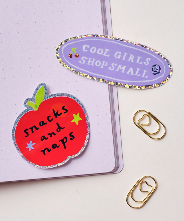Snacks & Naps Sticker