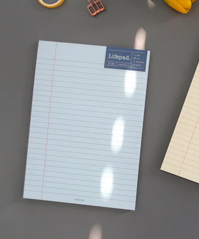 Lifepad A5 Notepad - Blue Lined