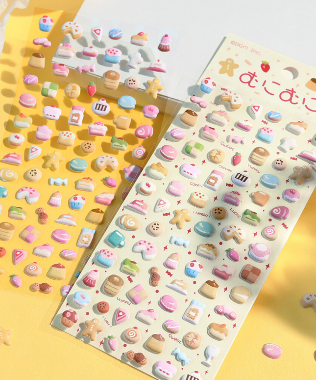 Sweet Treats 3D puffy Stickers
