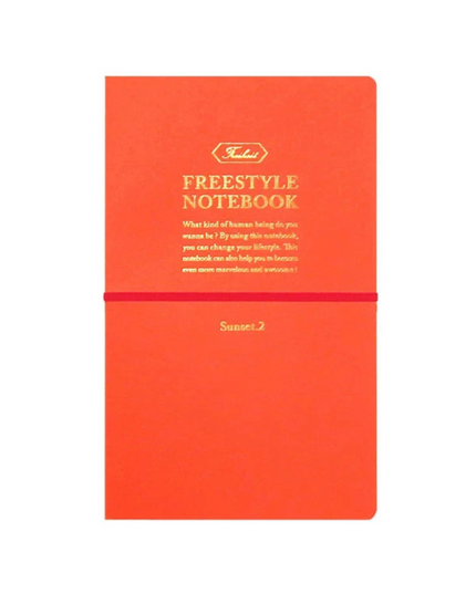 Orange Grid Notebook
