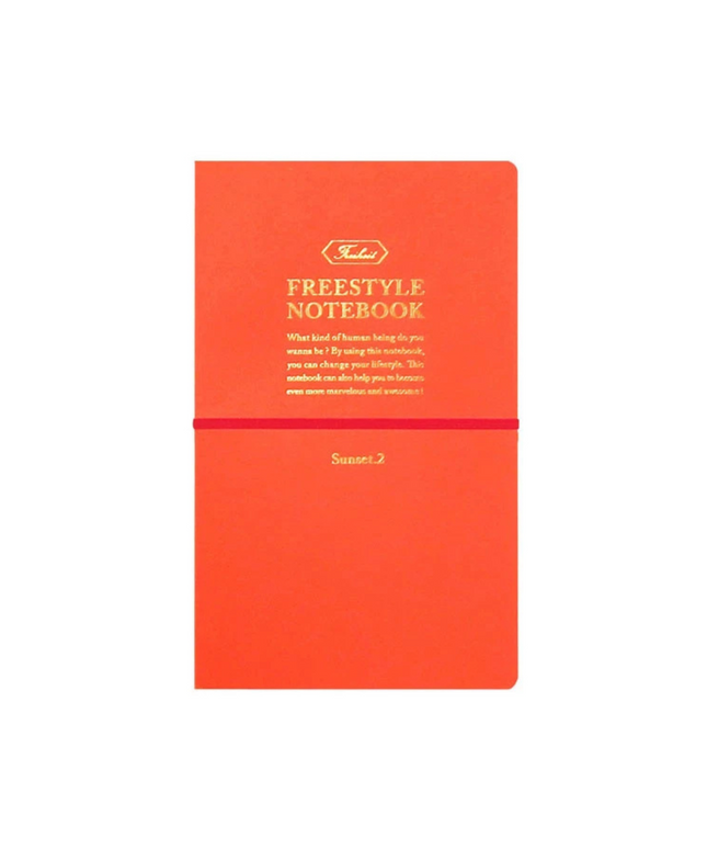 Orange Grid Notebook