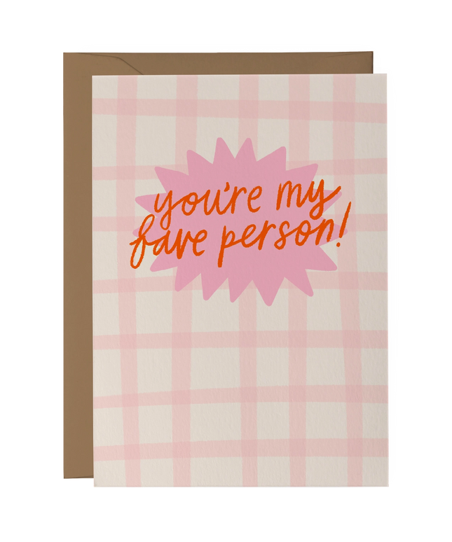 You're My Fave Card