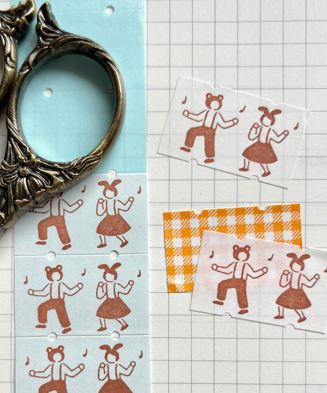 Dancing People Sticker Labels