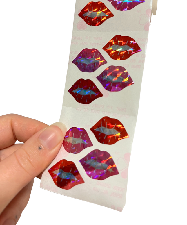 Prismatic Lips Stickers