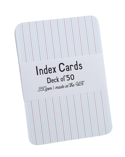 Index Cards A7 - Lines