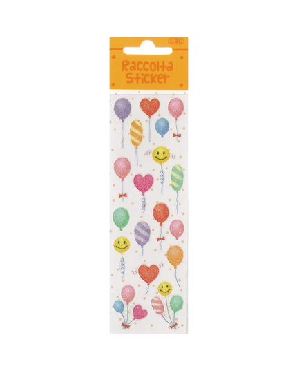 Glittery Balloon Stickers