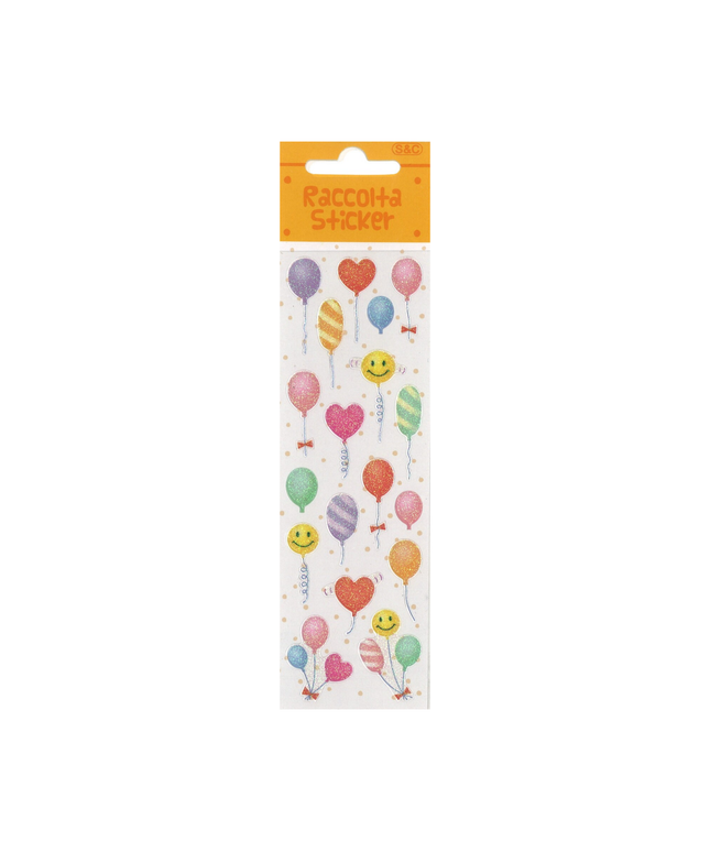 Glittery Balloon Stickers
