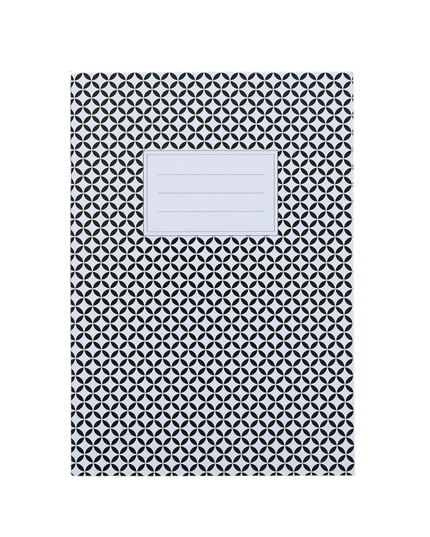 A5 Blank Notebook - Black Circles