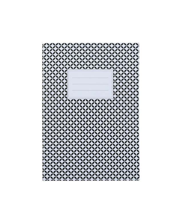 A5 Blank Notebook - Black Circles
