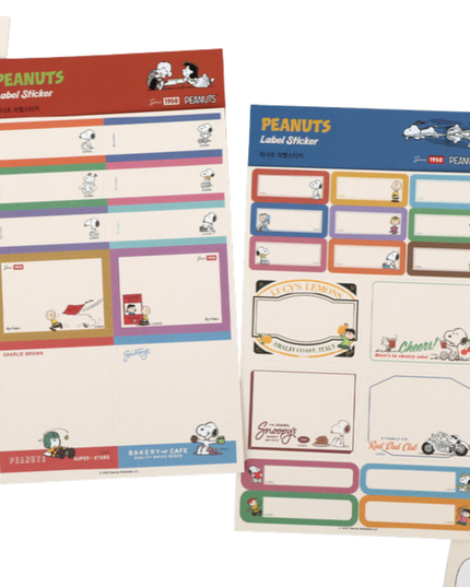 Peanuts Sticker Labels