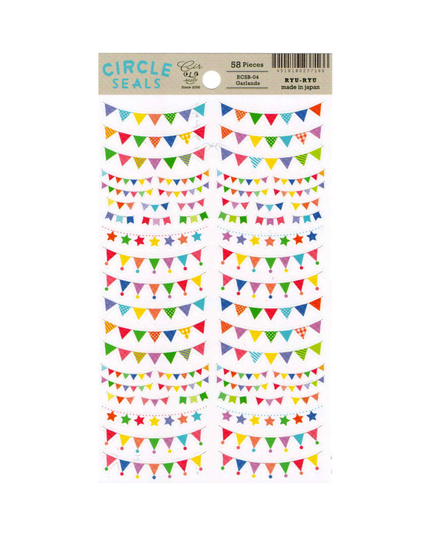 Colourful Garland Sticker Sheet