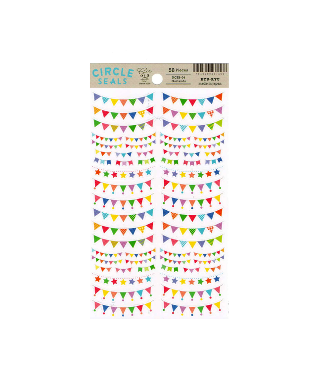 Colourful Garland Sticker Sheet
