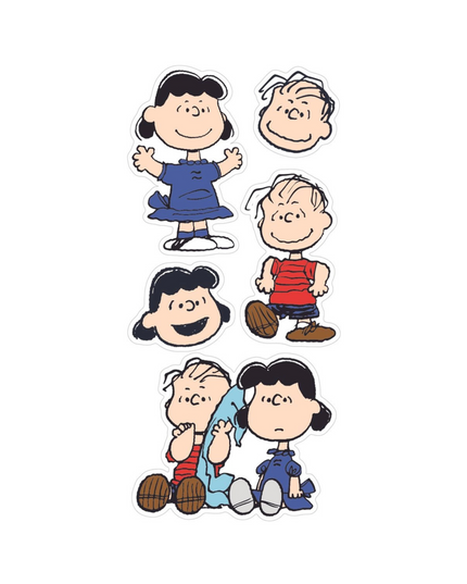 Lucy & Linus Stickers (off the roll)