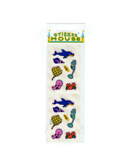 Neon Pearlie Sealife Stickers