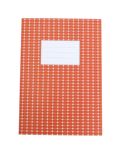 A5 Blank Notebook - Red Blocks