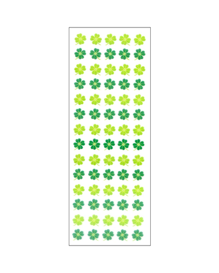 Glitter Clover Sticker Sheet