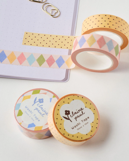 Yellow Polka Dot Washi Tape