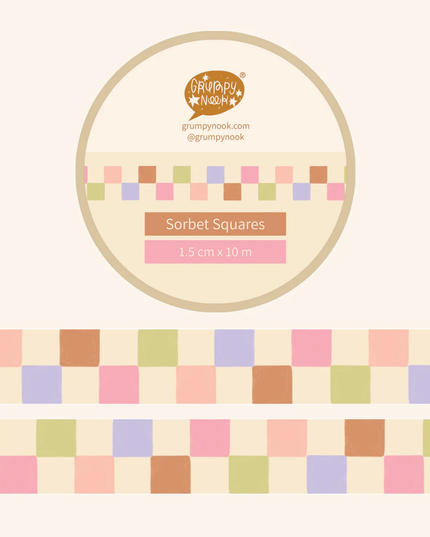 Sorbet Squares Washi Tape