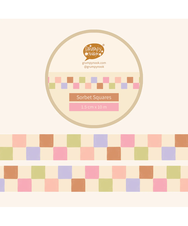 Sorbet Squares Washi Tape