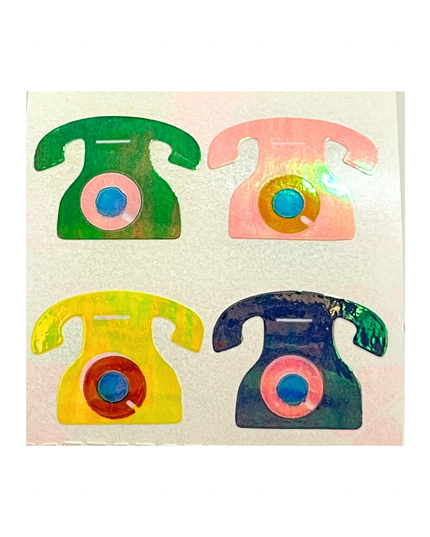 Pearlie Telephone Stickers (off the roll)