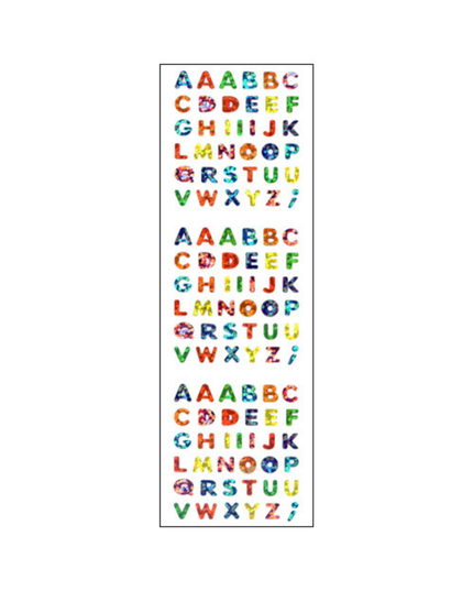 Sparkle Alphabet Sticker Sheet