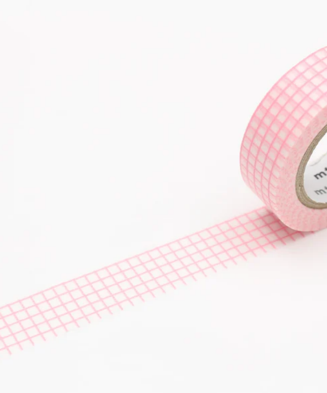 Light Pink Grid MT Washi Tape