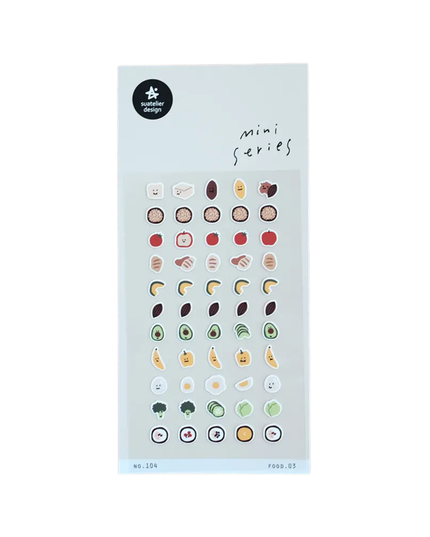 Mini Yummy Foods Sticker Sheet