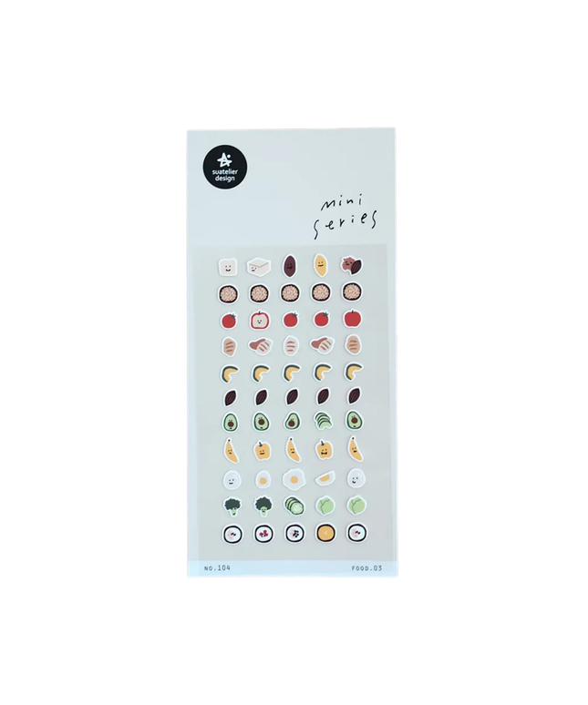 Mini Yummy Foods Sticker Sheet