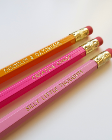 Gold Foiled Quote Pencils