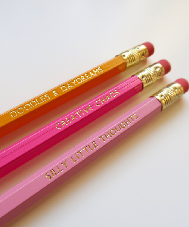 Gold Foiled Quote Pencils