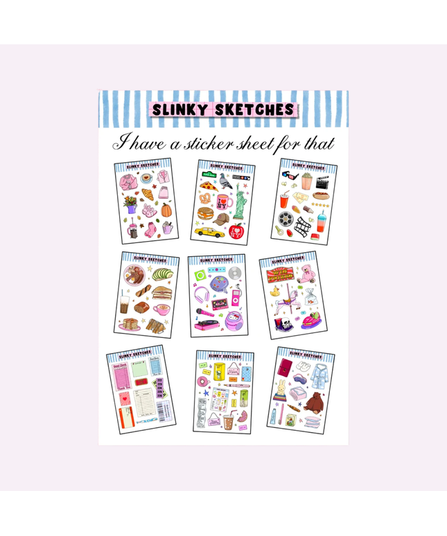 Mini Sticker Sheets Sticker Sheet